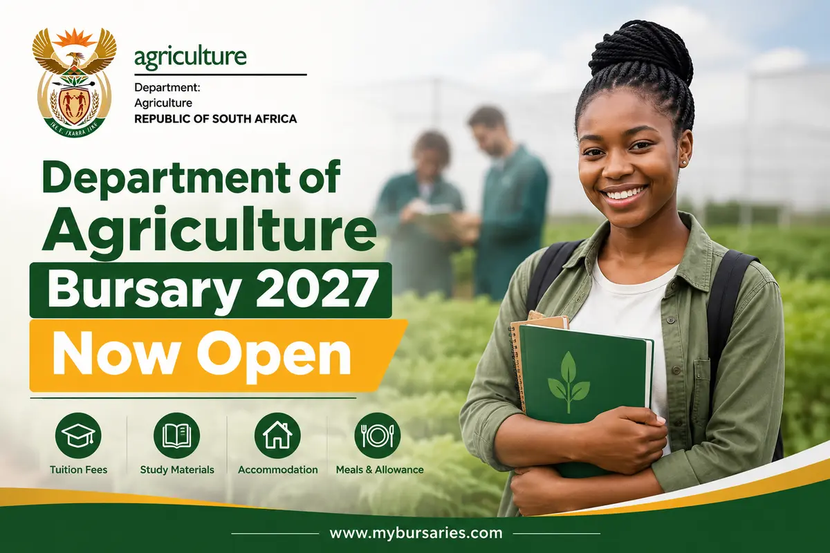 Department of Agriculture Bursary Awards 2027 application announcement for South African students